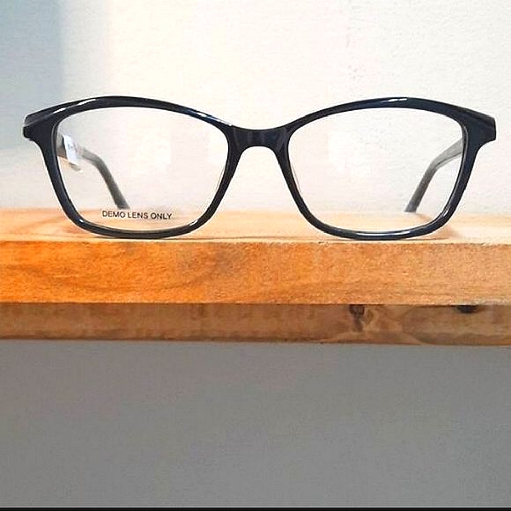 NEW Sassy Black Eyeglass Frame floral business, RX'ABLE, women glasses 54-16-140 - Picture 4 of 5